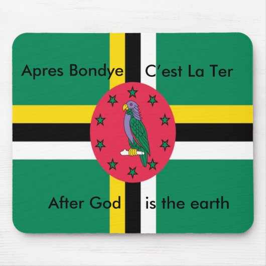 Tapis de souris de la Dominique (Devant)