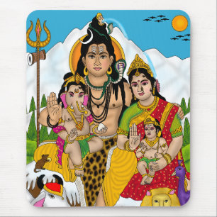 Tapis de souris de la famille Shiva