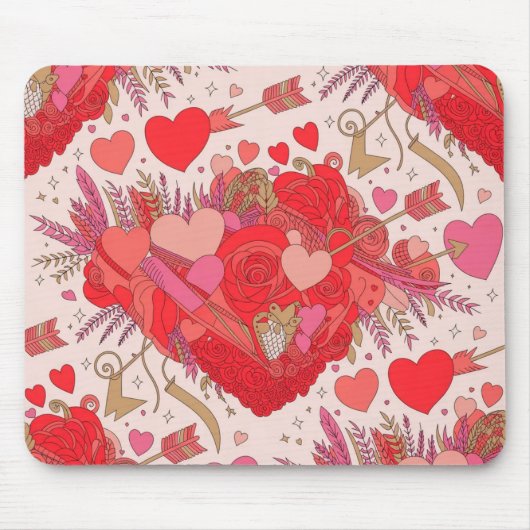 Tapis de souris de la Saint-Valentin | Romantique (Devant)
