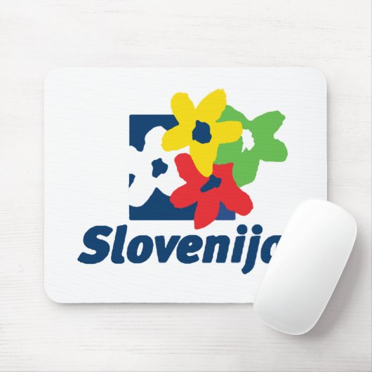 Tapis de souris de la Slovénie (Avec souris)