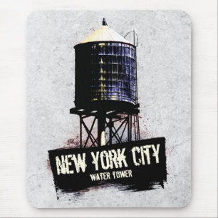 Tapis de souris de la tour d'eau de New York