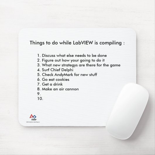 Tapis de souris de LabVIEW (Avec souris)