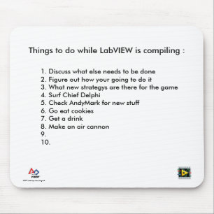 Tapis de souris de LabVIEW