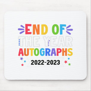 Tapis De Souris De L'Année Autographes 2023 Enseignant Jour Dernie