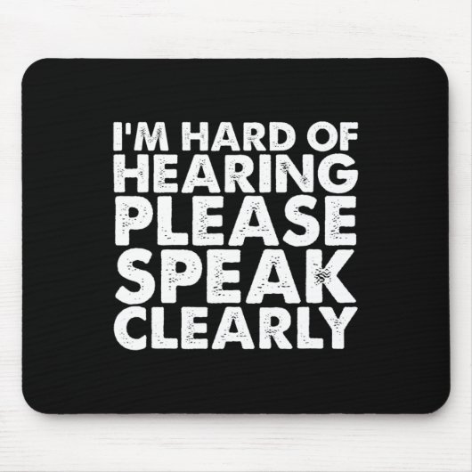 Tapis De Souris De L'Audience Sourde Audience Malaisée Langue Des  (Devant)