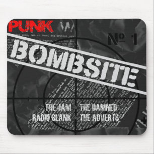 Tapis de souris de lieu bombardé