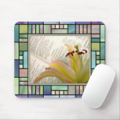 Tapis de souris de lis et de bible (Avec souris)