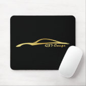 Tapis de souris de logo d'or d'Infiniti G37 (Avec souris)