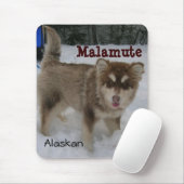 Tapis de souris de Malamute d'Alaska (Avec souris)