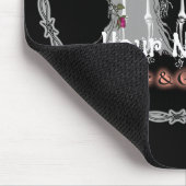 Tapis de souris de mariage de squelette gothique (Coin)