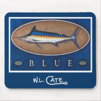 Tapis de souris de Marlin bleu