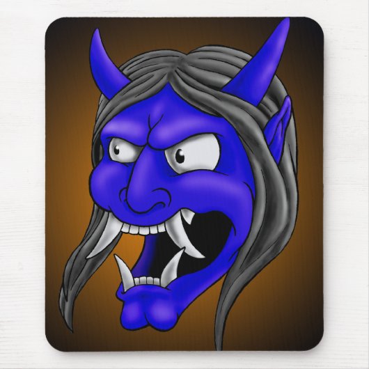 Tapis de souris de masque de Hannya de Japonais (Devant)