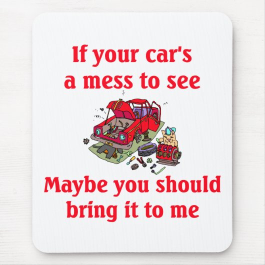 Tapis de souris de mécanicien - customisé (Devant)