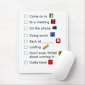 Tapis de souris de messages (Avec souris)