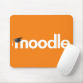Tapis de souris de Moodle - orange (Avec souris)