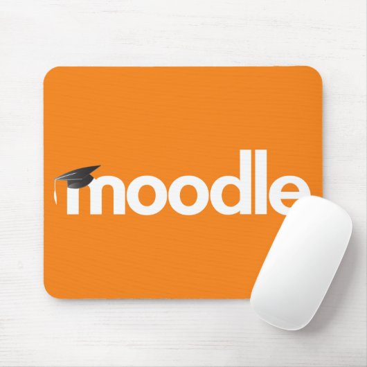 Tapis de souris de Moodle - orange (Avec souris)