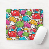 Tapis de souris de motif de champignon de chat de (Avec souris)