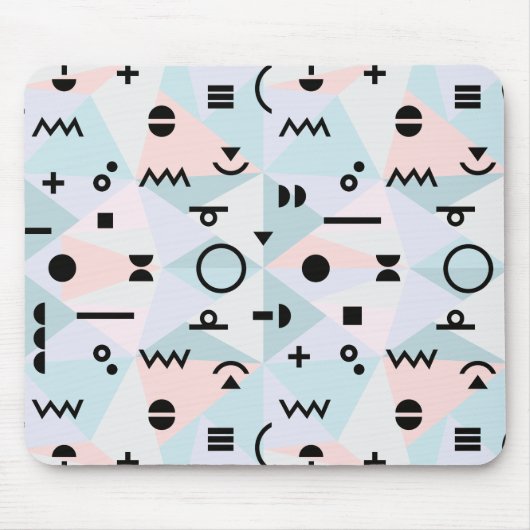 Tapis de souris de motif de symbole de Memphis de (Devant)