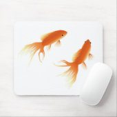 tapis de souris de mousepad de poisson rouge (Avec souris)