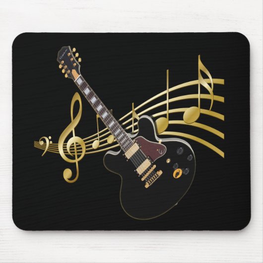 Tapis de souris de musique de guitare (Devant)