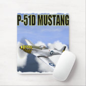 TAPIS DE SOURIS DE MUSTANG DE P-51D (Avec souris)