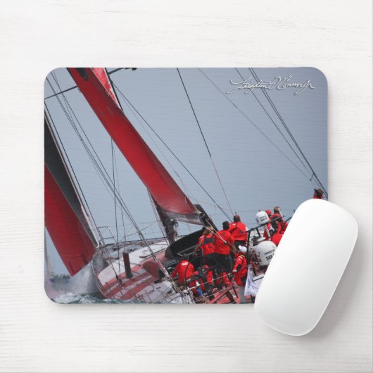 Tapis de souris de navigation de course d'océan de (Avec souris)