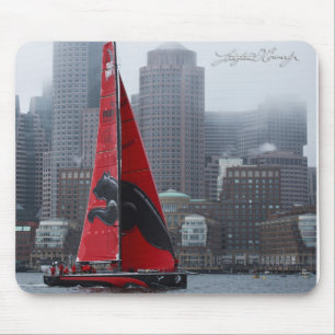 Tapis de souris de navigation de course d'océan de