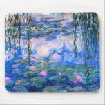 Tapis de souris de nénuphars de Monet<br><div class="desc">Tapis de souris de nénuphars de Monet. Peinture à l'huile sur la toile à partir de 1916. Monet a peint son étang célèbre de nénuphar d'une manière obsédante pendant les années finales de sa carrière, tirant l'inspiration de la lumière du soleil et son effet changeant sur l'eau et les fleurs...</div>