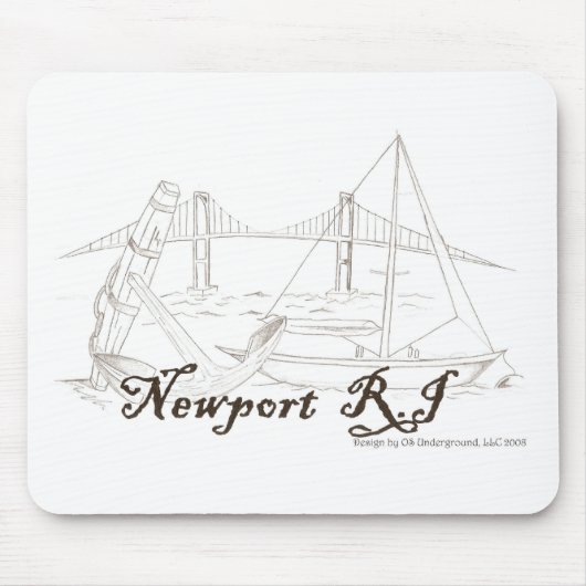 Tapis de souris de Newport RI (Devant)