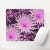 Tapis De Souris De noir fleur rose lilly (Avec souris)