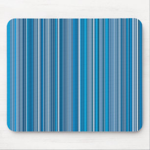 Tapis De Souris De nombreuses bandes multicolores dans le bleu