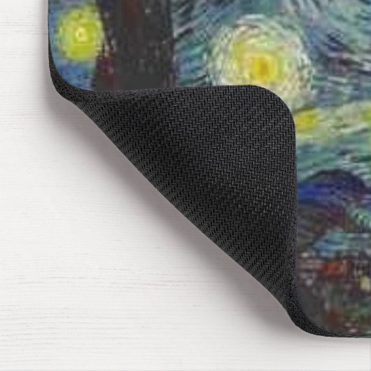 Tapis de souris de nuit étoilée de Van Gogh (Coin)