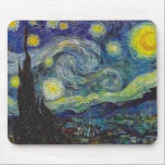 Tapis de souris de nuit étoilée de Van Gogh<br><div class="desc">Tapis de souris de nuit étoilée de Van Gogh</div>