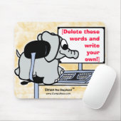 TAPIS DE SOURIS de pachyderme de PC (Avec souris)