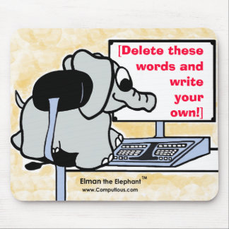 TAPIS DE SOURIS de pachyderme de PC