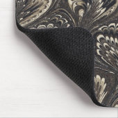 Tapis de souris de papier marbré de noir (Coin)