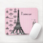 tapis de souris de Paris de l'amour, tapis de (Avec souris)