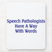 Tapis de souris de pathologiste de la parole (Devant)