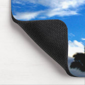 Tapis de souris de paumes d'Hawaï de ciel bleu (Coin)