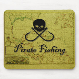 Tapis de souris de pêche de pirate