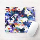 Tapis de souris de peinture d'éclaboussure (Avec souris)