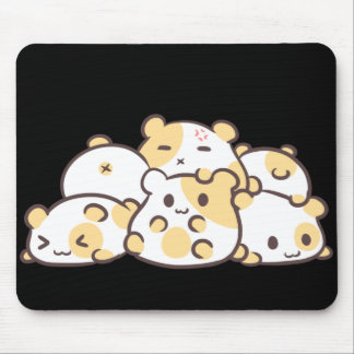 Tapis de souris de pile de hamster de Kawaii