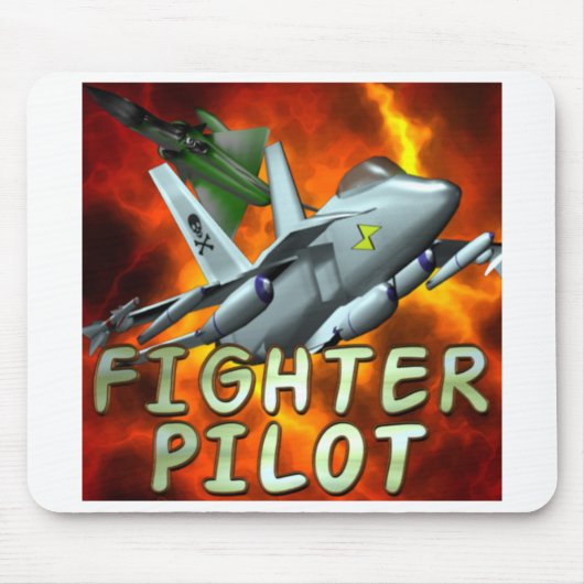 Tapis de souris de pilote d'avion de chasse (Devant)