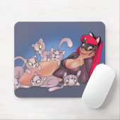 Tapis de souris de pin-up de cerise (Avec souris)
