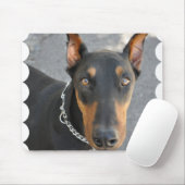 Tapis de souris de Pinscher de dobermann (Avec souris)