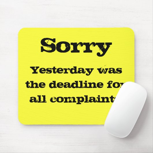 Tapis de souris de plaintes (Avec souris)