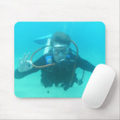 Tapis de souris de plongeur autonome (Avec souris)