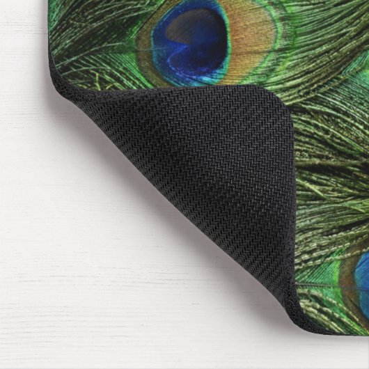 Tapis de souris de plume de paon (Coin)