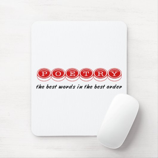 Tapis de souris de poète (Avec souris)