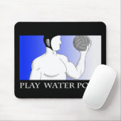 Tapis de souris de polo d'eau de jeu (Avec souris)